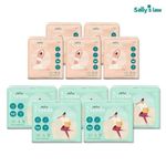 [SALLY'S LAW] Needs Ultra Slim Sanitary Napkin Medium 5packs+Large 5packs – 1,500 Air Holes for Freshness, Triple Leak-Proof Design, Breathable Comfort All Day - Made in Korea